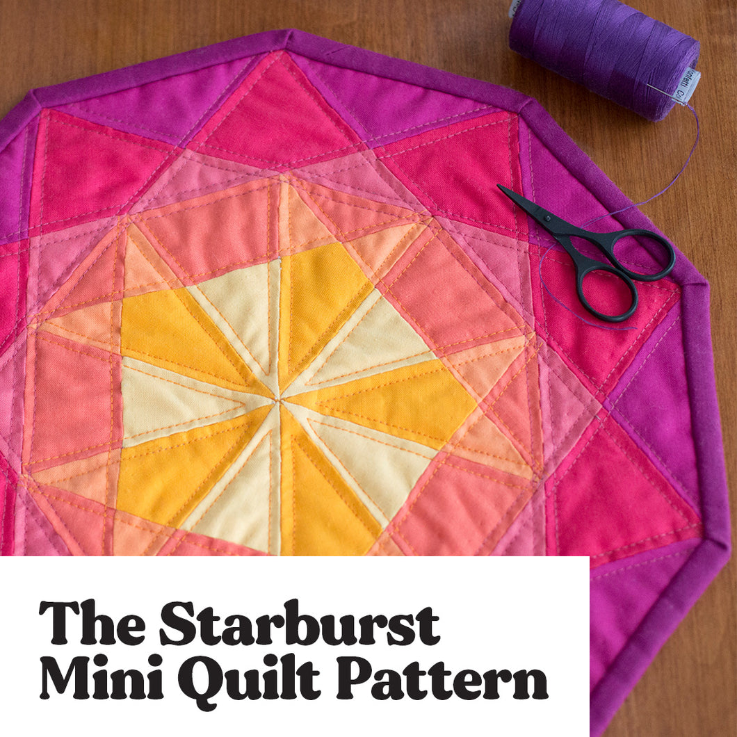 The Starburst Mini Quilt Pattern